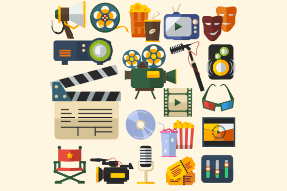 Cinematic Illustration Icons Set: A Creative Tool for Modern Designers
