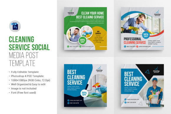 Cleaning Service Social Media Post