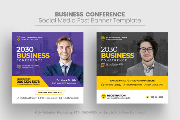 Conference Social Media Post Template