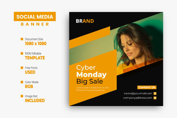 Cyber Monday Social Media Post