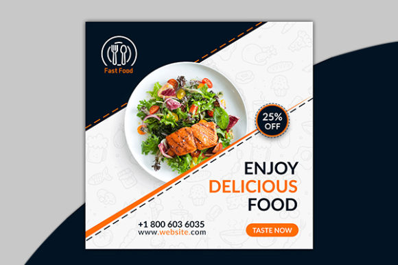 Food Social Media Post and Web Banner