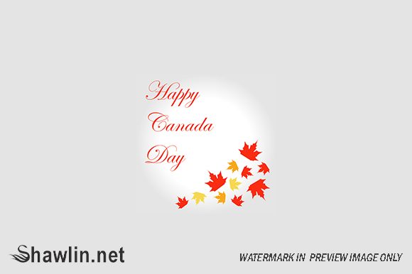 Happy Canada Day Card with Maple Leaves: A Timeless Design for Celebrations