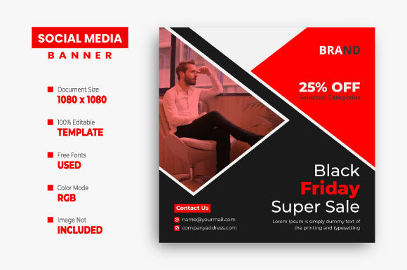 Maximize Your Black Friday Sales with a Professional Instagram Post Template