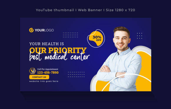 Medical YouTube Thumbnail and Web Banner: A Versatile Design Solution for Healthcare Content
