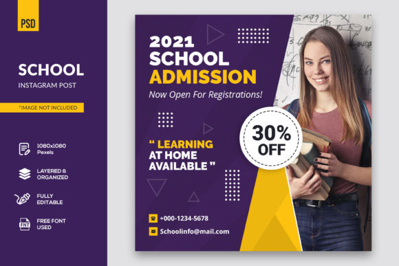 School Instagram Post: A Creative Design Template