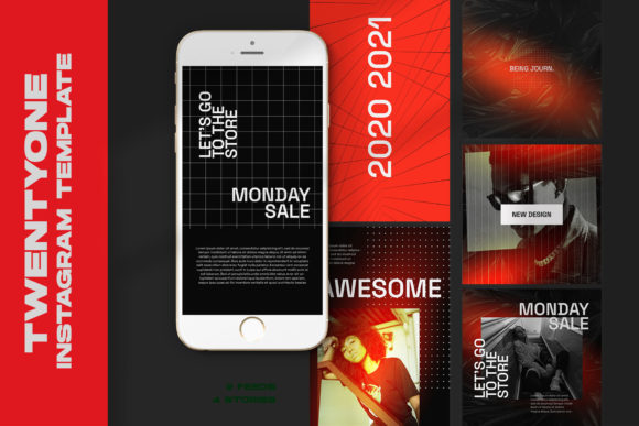 Twentyone Instagram Templates: Creative Power at Your Fingertips