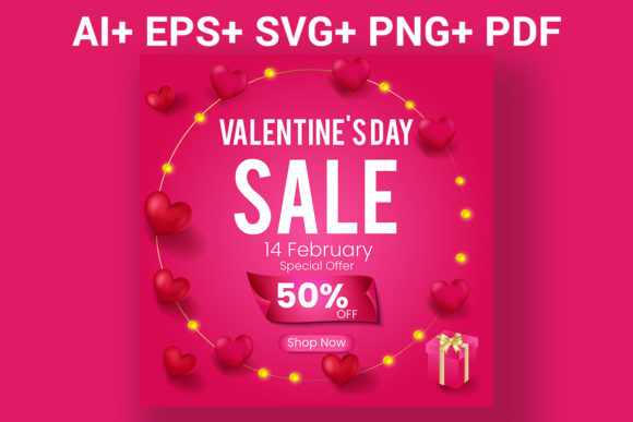 Valentines Day Sale Banner or Poster Set: A Versatile Design Solution for Love and Promotion